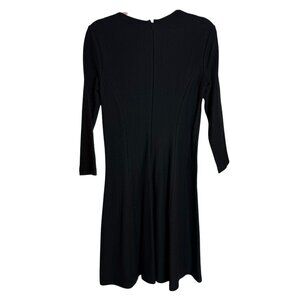 Theory Beyad Diamond Knit Black Sweater Dress | Size 8